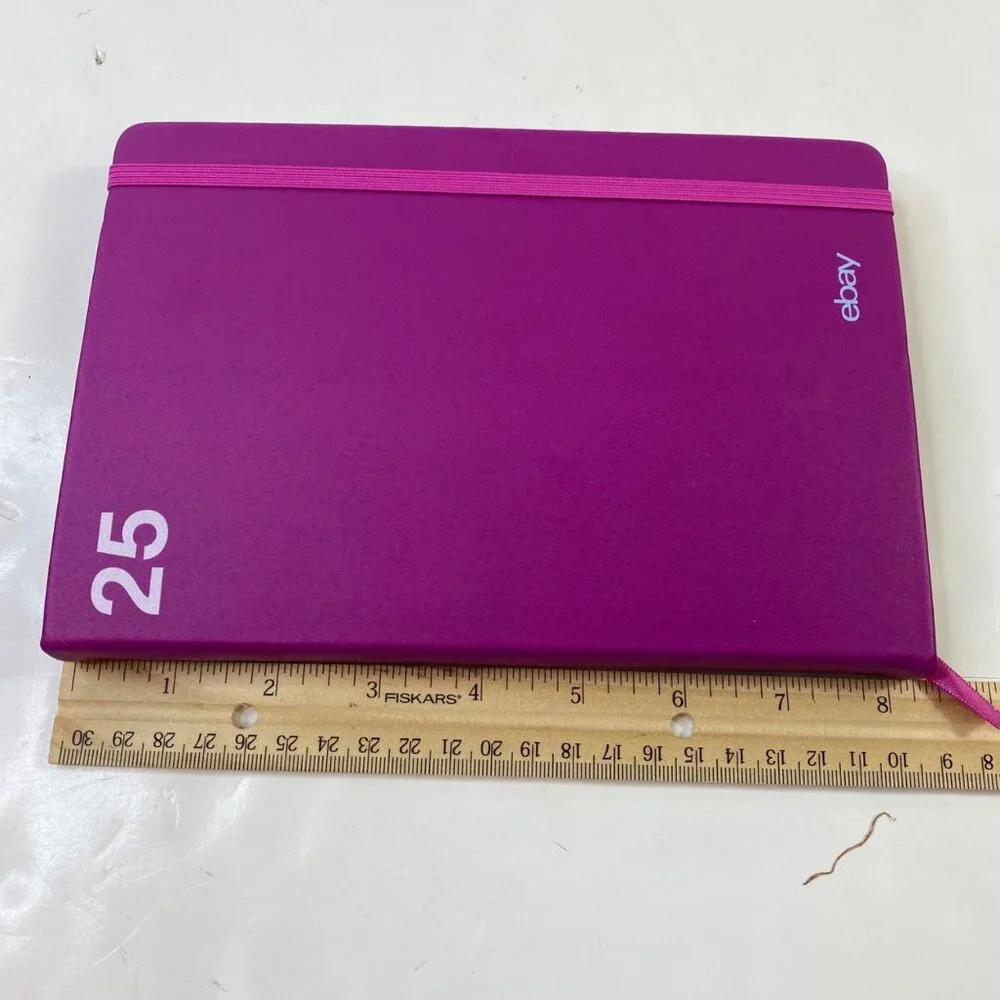 Ebay 25 Purple Hardcover Lined Journal Notebook With Elastic Band Closure & Ribb